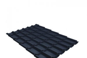 Металлочерепица 1,18х2,25 м  толщина 0,5 мм Стальной Бархат/Rooftop Matte графитовый серый RAL 7024